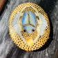 Vintage Exquisite Hand Painted Blue Bug Brooch