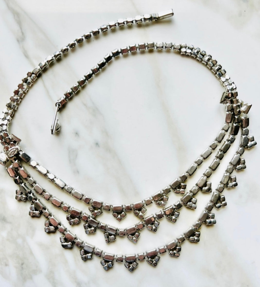 KRAMER Ravishing Red Rhinestone Golden Leaves Vintage Necklace Bracelet Set  | eBay