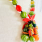 Vibrant Vintage Early 1980s Plastic Party Necklace
