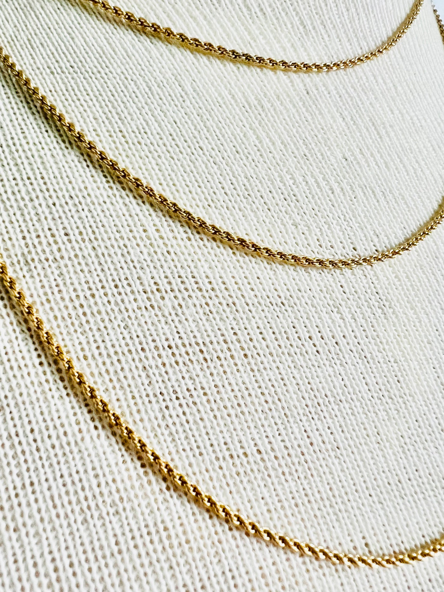 Vintage Very Long 14k Gold Filled Dainty Chain