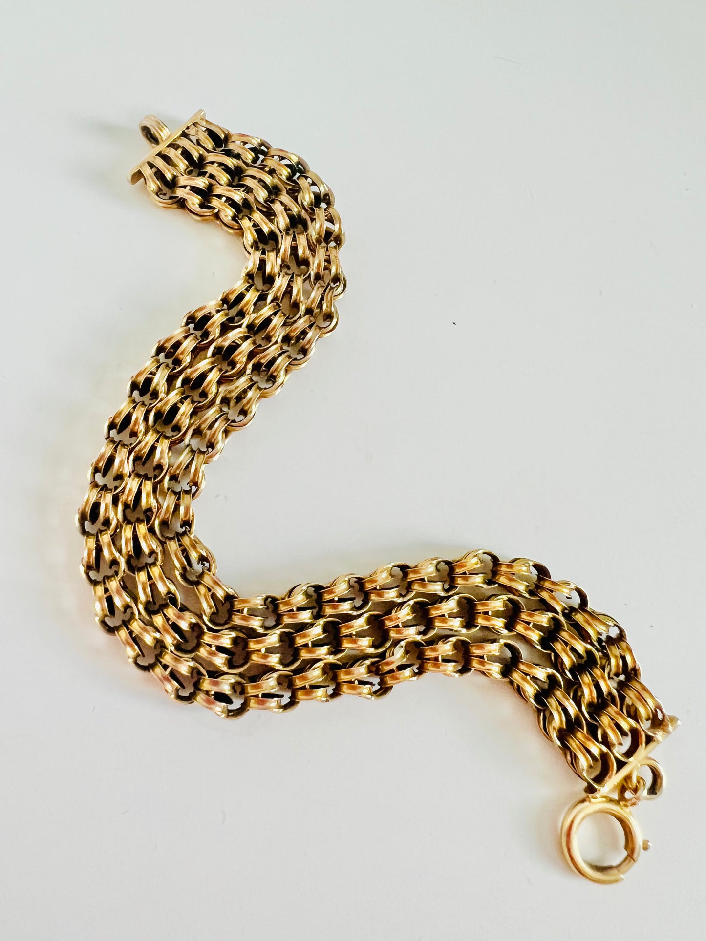 Vintage 1960s Multi Chain Gold Filled Bracelet