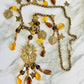 Vintage Bohemian Celestial Sun and Moon Handcrafted Necklace