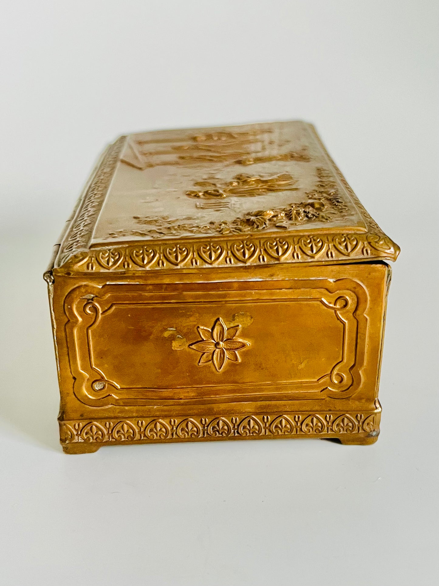 Antique 1907 Parisian Metal Perfume Box by Delettrez