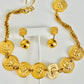 Vintage 1980s Anne Klein Style Gold Lion Earrings
