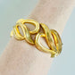 Vintage Chunky Gold 1980s Clamper Bracelet
