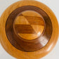 Handcrafted Round Wood Trinket Dish Keepsake Box