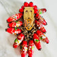 Vintage 1940s Miriam Haskell Red Art Glass Dress Clip