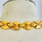Vintage 1980s Napier Bow Pattern Gold Necklace